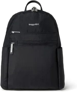 Securtex Anti-theft Vacation Travel Backpack 10x13" Slash-Resistant Nylon Daypack w/RFID, Black