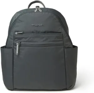 Securtex Anti-theft Vacation Travel Backpack 10x13" Slash-Resistant Nylon Daypack w/RFID, Charcoal