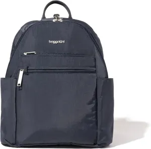 Securtex Anti-theft Vacation Travel Backpack 10x13" Slash-Resistant Nylon Daypack w/RFID, French Navy