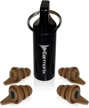 Shooting & Impact Ear Plugs - Impulse Noise Reducing - Protects from Harmful Noise Levels - Tactical Filter Design for Military & Police Use - Medical Grade TPE for Health, Safety, Comfort