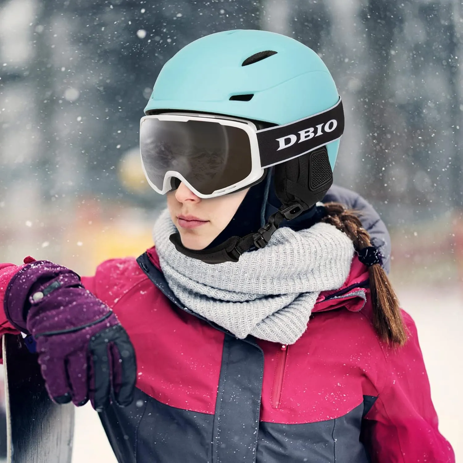 Snowboard Helmet, Ski Helmet for Adults-with 9 Vents, ABS Shell and EPS Foam, Snow Helmets for Men and Women Youth