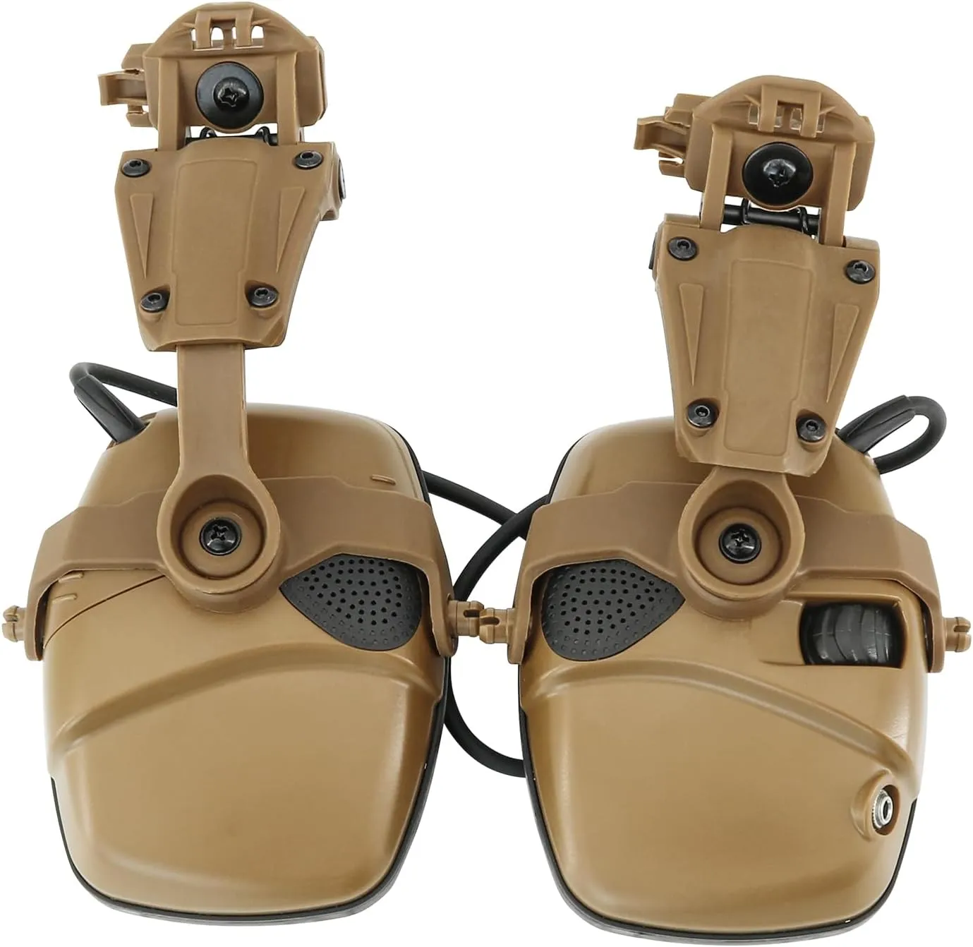Tactical Helmet ARC Track Adapter for Tactical Electronic Shooting Earmuff Compatible Howard Leight Impact Sport Headset
