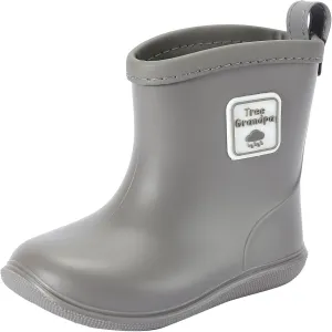 Tree Grandpa Toddler Rain Boots for Boys Girls Waterproof Baby Kids Rain Boots With Easy-on
