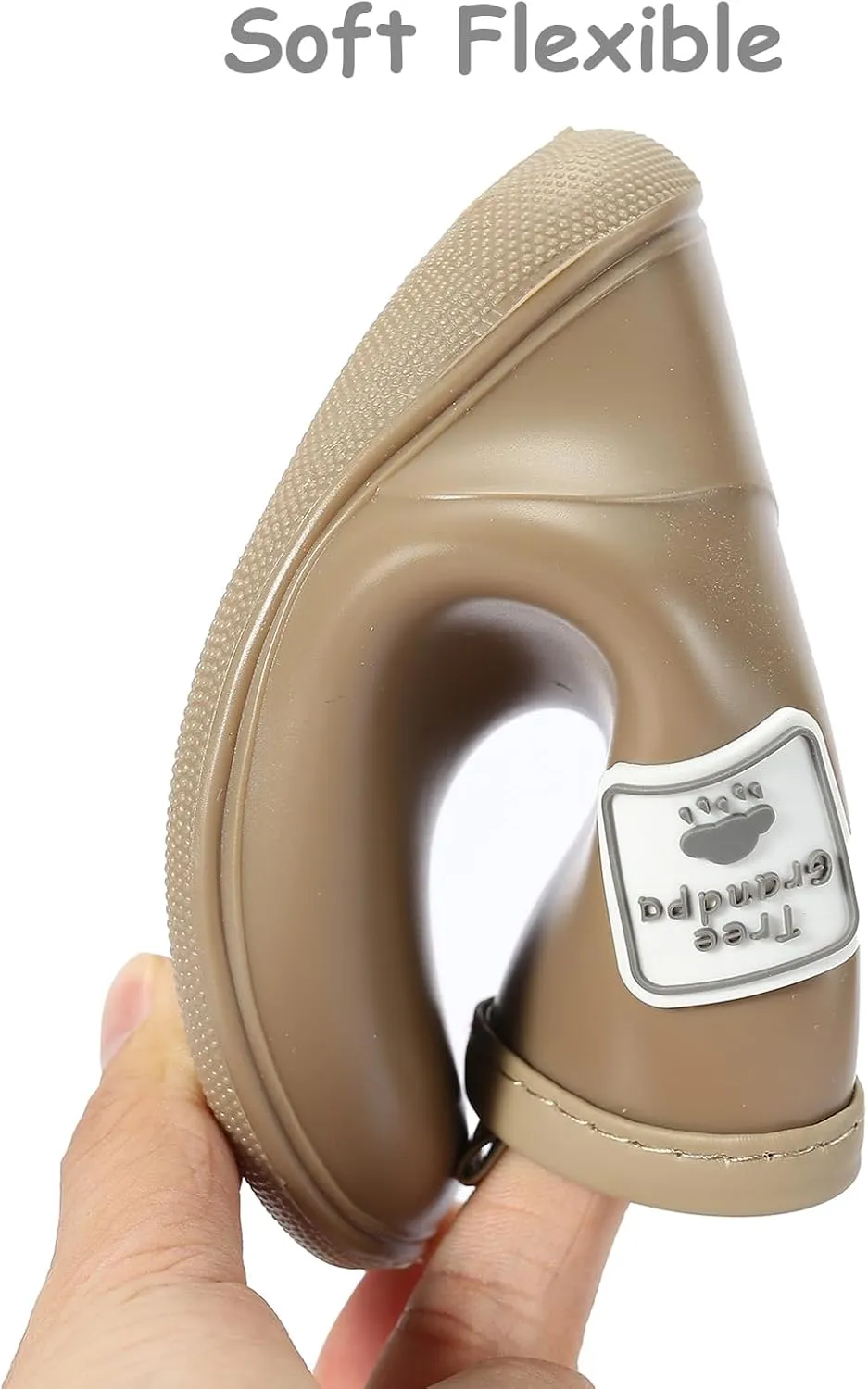Tree Grandpa Toddler Rain Boots for Boys Girls Waterproof Baby Kids Rain Boots With Easy-on