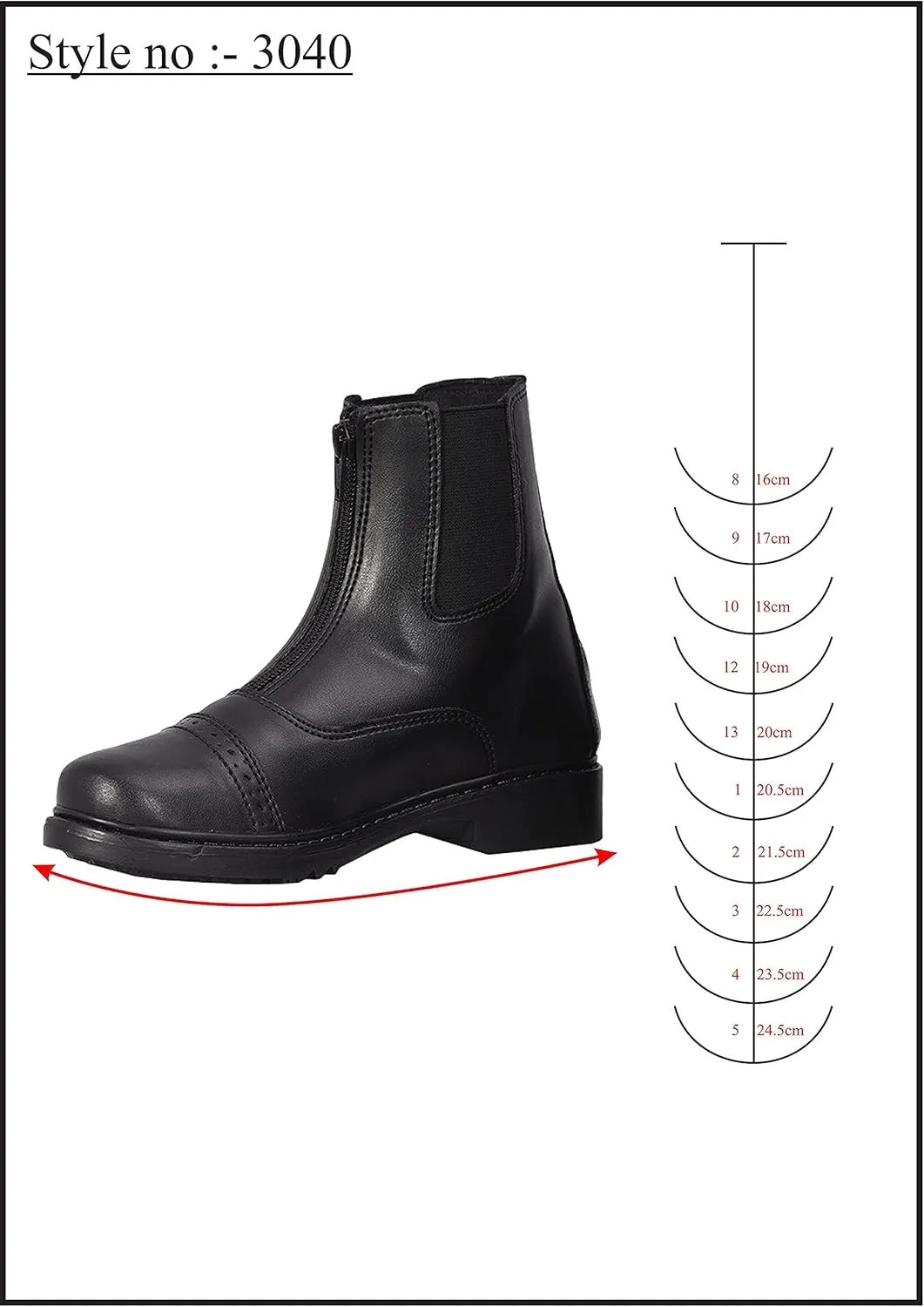 TuffRider Children??s Starter Front Zip Paddock Boots | Durable, Easy to Clean Water-Resistant Horse Riding Boots for Kids