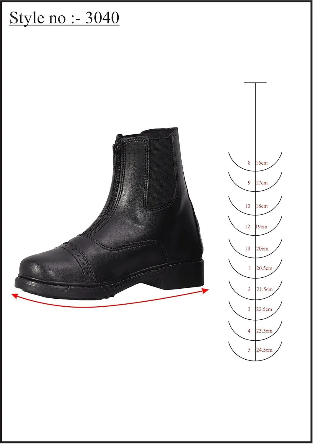 TuffRider Children??s Starter Front Zip Paddock Boots | Durable, Easy to Clean Water-Resistant Horse Riding Boots for Kids