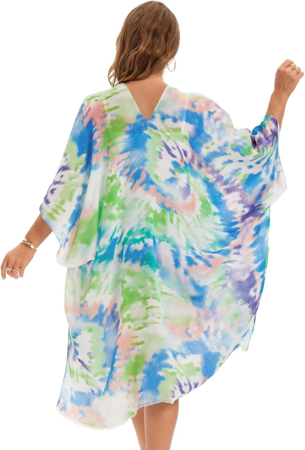 Umjetnost Women's Swimsuit Coverups Summer Beach Cover Up Casual Loose Kimono Cardigans for Swimwear