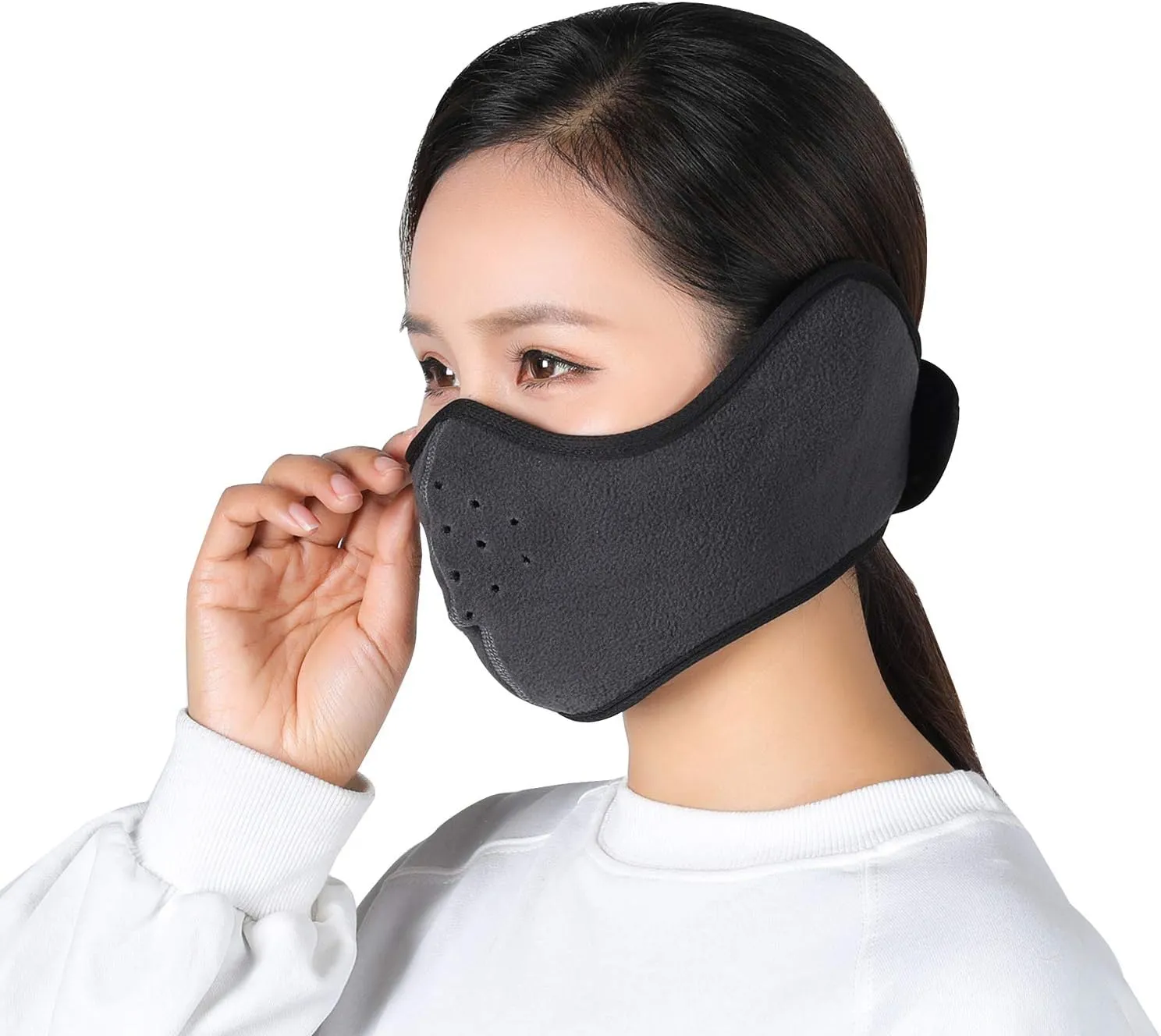 Unisex Winter Ski Mask Outdoor Protect Face Cover Earmuffs Balaclava Cycling Bicycle Motorcycle Mask