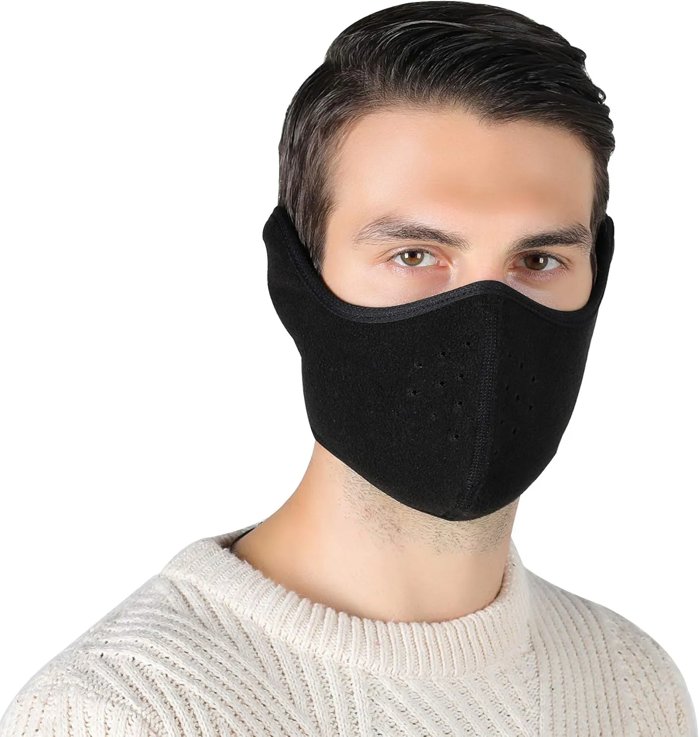 Unisex Winter Ski Mask Outdoor Protect Face Cover Earmuffs Balaclava Cycling Bicycle Motorcycle Mask