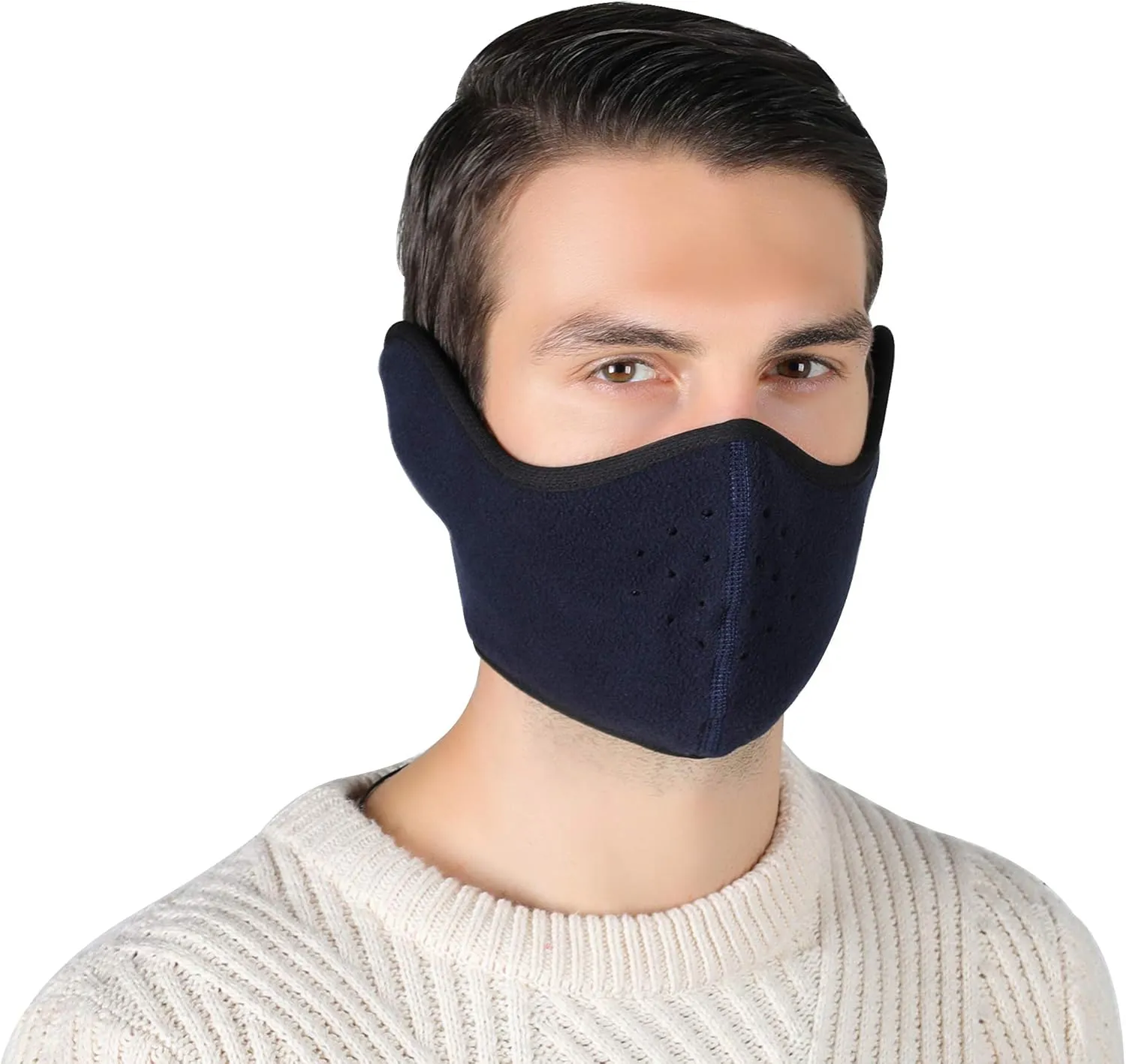 Unisex Winter Ski Mask Outdoor Protect Face Cover Earmuffs Balaclava Cycling Bicycle Motorcycle Mask