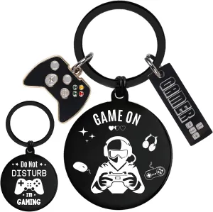 Video Game Keychain Gifts for Gamer, Funny Keychains for Teen Boys Game Players Lover Son Boyfriend Brother Dad Kid Children