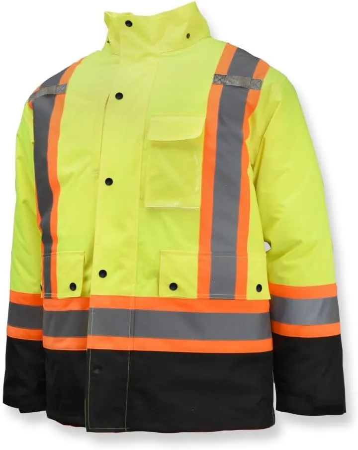 Weatherproof Parka with Zip-Out Reversible Bomber Jacket