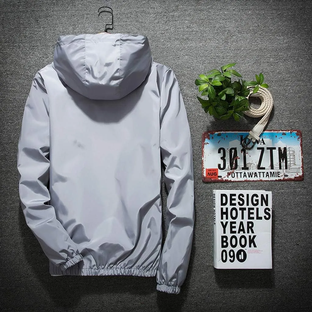 Windbreaker Jackets For Men Stylish Lightweight Long Sleeve Spring Fall Casual Zipper Waterproof Coats Mountain,M-7XL