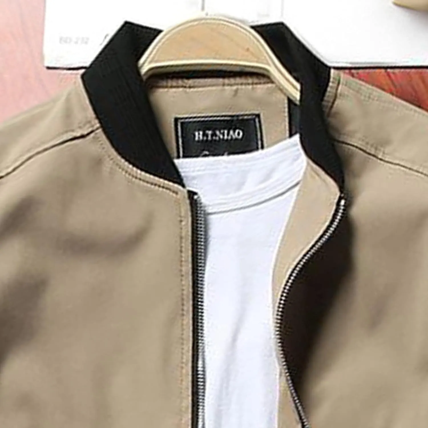 Winter Jackets for Men Men's Lightweight Jacket Casual Spring Fall Windbreaker Bomber Zip Up Coat with Pocket