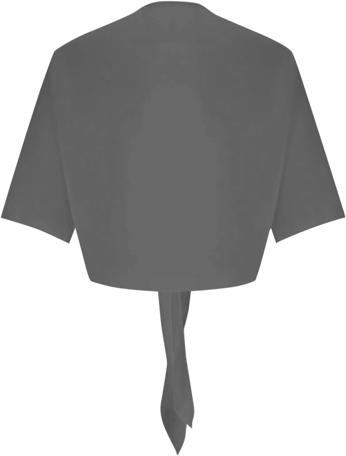 Womens Sheer Tie Knot Bolero Cardigan Summer Long Sleeve Lightweight Open Front Chiffon Cover Up Crop Tops