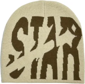 Y2K Beanie Hat for Men & Women Trendy Soft Stretchable Winter Cap, Star Design Warm Cold Weather Accessory