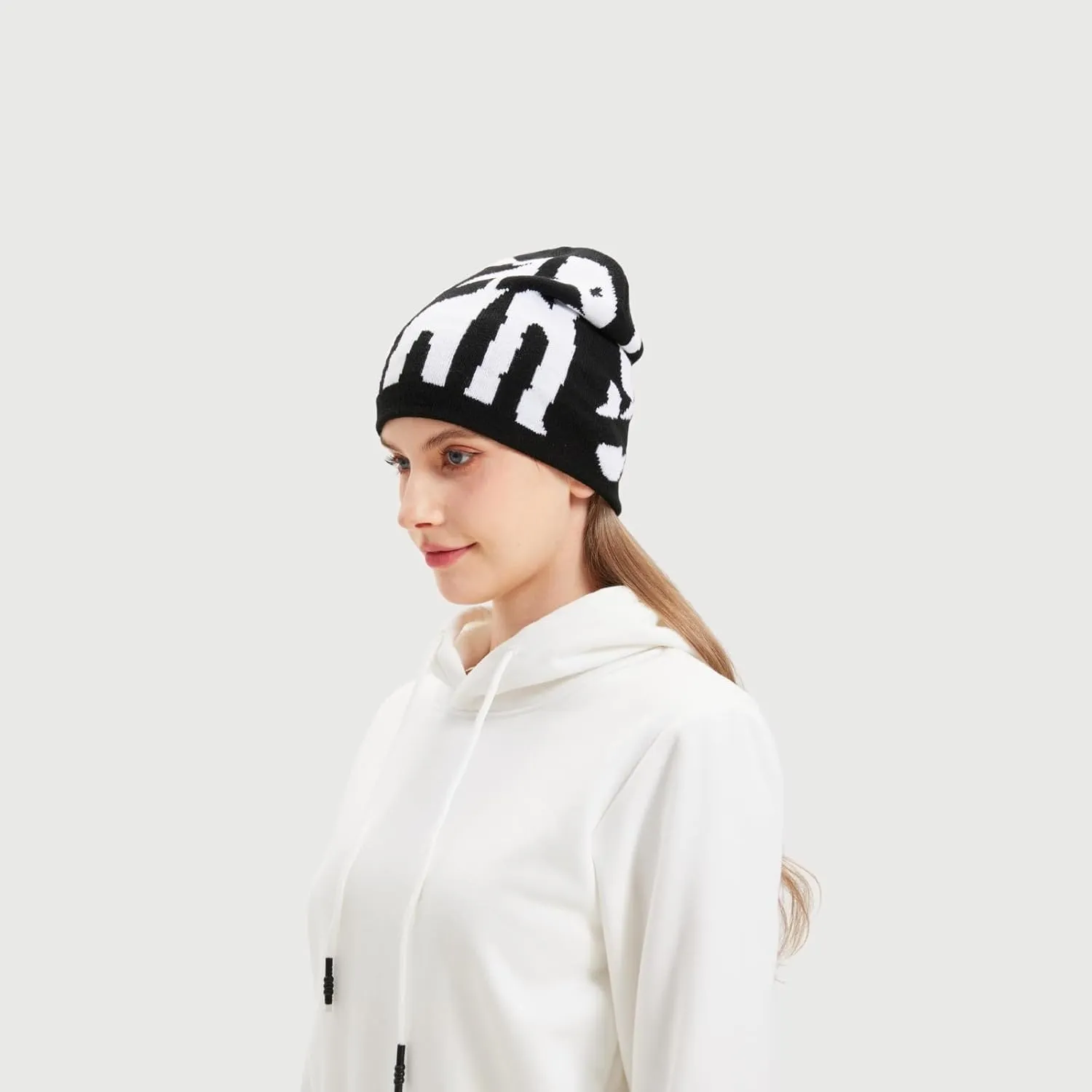 Y2K Beanie Hat for Men & Women Trendy Soft Stretchable Winter Cap, Star Design Warm Cold Weather Accessory